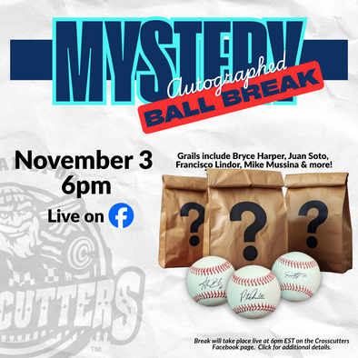 Williamsport Crosscutters Mystery Autographed Ball Break (See Item Description for Important Info)