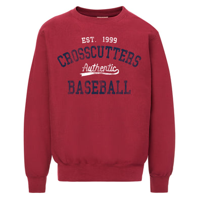 Williamsport Crosscutters Crimson Authentic Crew Sweatshirt