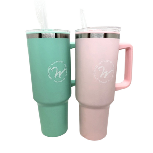 Travel Mug Pink or Aqua