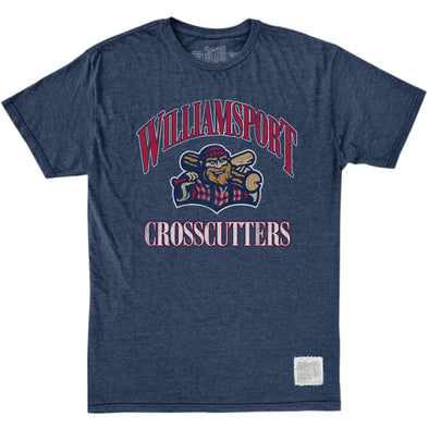 Williamsport Crosscutters Retro Navy Letter Tshirt