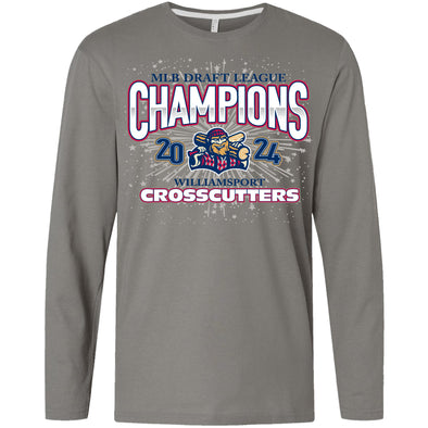 Williamsport Crosscutters 2024 Champs Titanium LS Tshirt