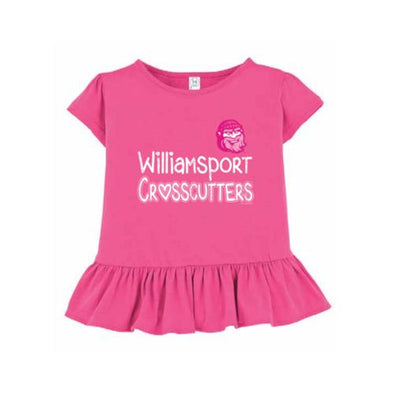 Williamsport Crosscutters Toddler Girls Ruffle Tee
