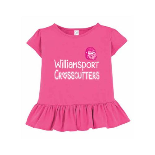 Williamsport Crosscutters Toddler Girls Ruffle Tee