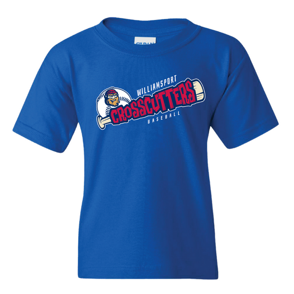 Williamsport Crosscutters Youth Royal Perforate Tshirt