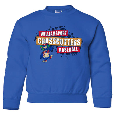 Crosscutters YOUTH Royal Logo Crewneck Sweatshirt